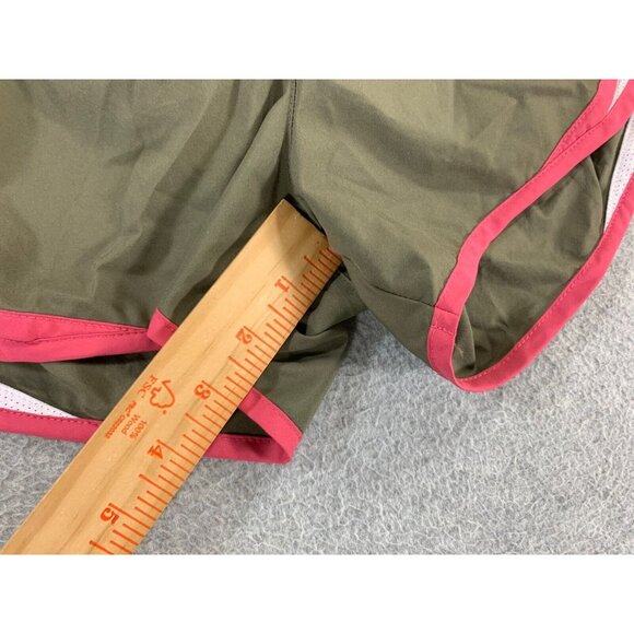 Nike Dri Fit TEMPO Lined Running Shorts (Women's Medium) Gray/Green -‎ 3" - Picture 8 of 9